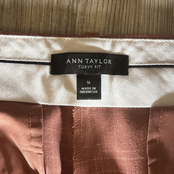 Ann Taylor Curvy Ankle Length Dress Pants Fit Size 16 - Picture 3 of 9